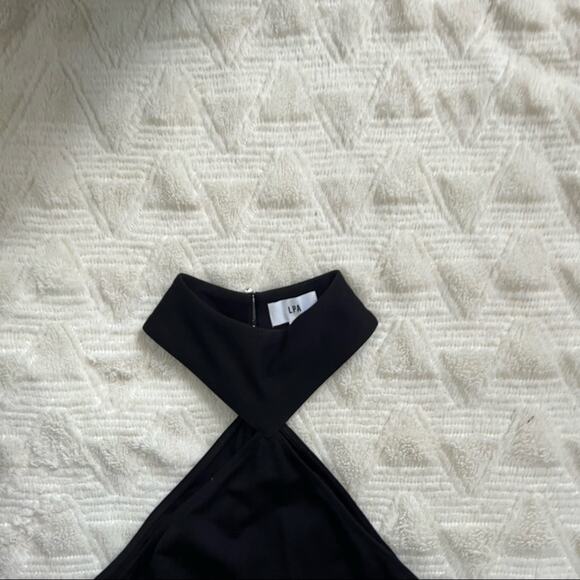 Revolve LPA Cutout Dress 638 in Black - Picture 4 of 6